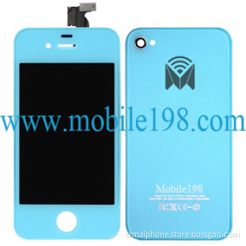 LCD Screen with Battery Cover for iPhone 4S Light Blue